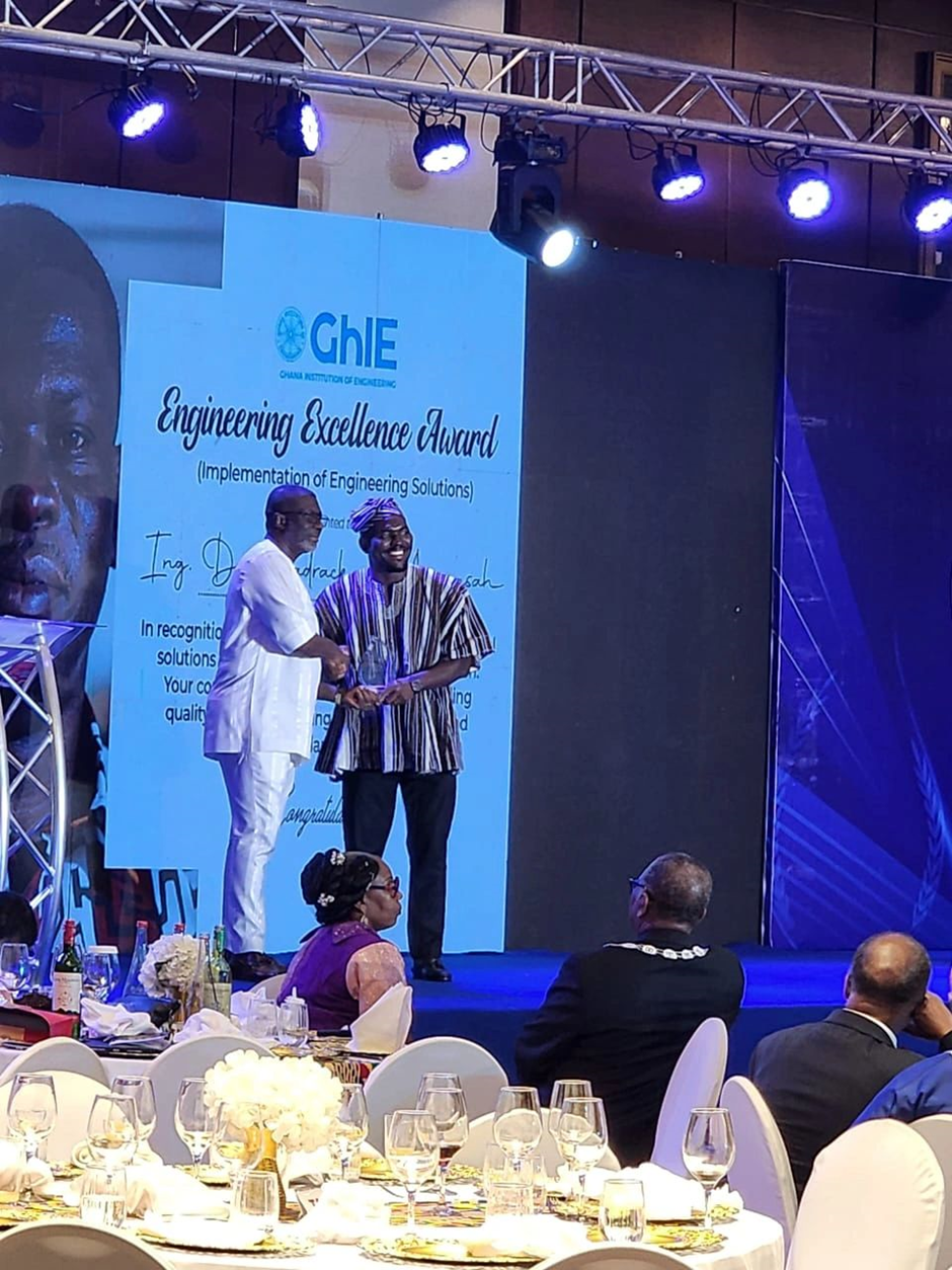 Ing. Dr. Shadrack Kwadwo Amponsah Honoured at the 2025 Engineering Excellence Awards